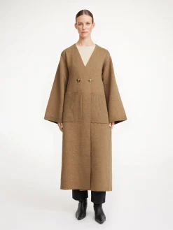 By Malene Birger Knitwear^Carlyn Wool Cardigan Tobacco Brown