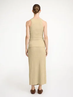 By Malene Birger Skirts | Knitwear^Cassila Wool Midi Skirt Old Beige