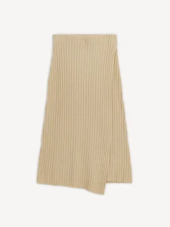 By Malene Birger Skirts | Knitwear^Cassila Wool Midi Skirt Old Beige