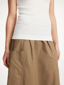 By Malene Birger Skirts^Catterine Organic Cotton Maxi Skirt Shitake