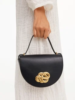By Malene Birger Bags^Cebelle Leather Shoulder Bag Black