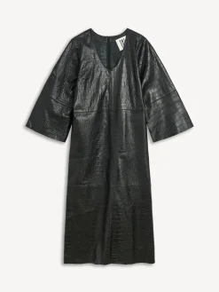 By Malene Birger Dresses^Cebello Leather Maxi Dress Black