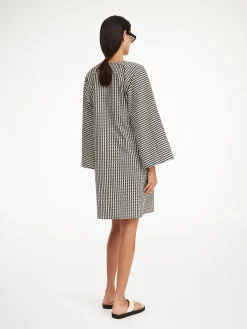 By Malene Birger Dresses^Ceila Organic Cotton Dress Black monogram