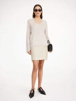 By Malene Birger Skirts^Chambray Mini Skirt Wood
