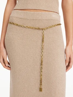 By Malene Birger Belts^Chanlo -tone Chain Belt Gold