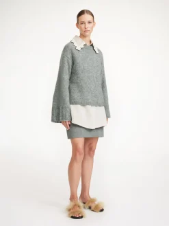 By Malene Birger Knitwear^Cierra Sweater Grey Melange