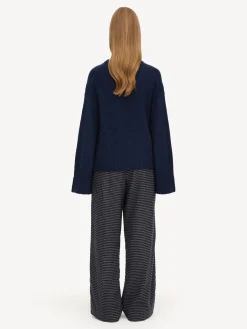 By Malene Birger Knitwear^Cierra Sweater Navy Blazer