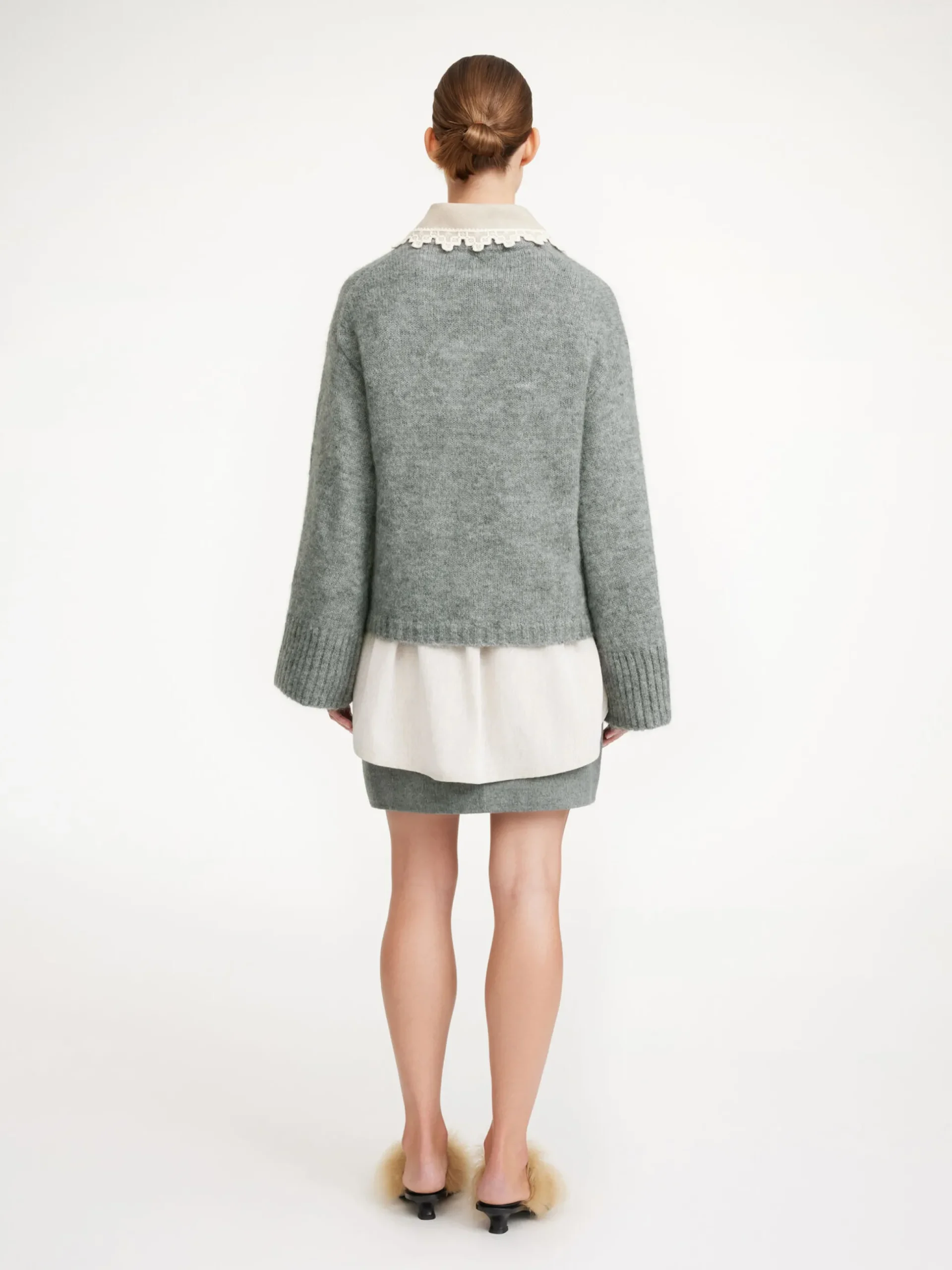 By Malene Birger Knitwear^Cierra Sweater Grey Melange
