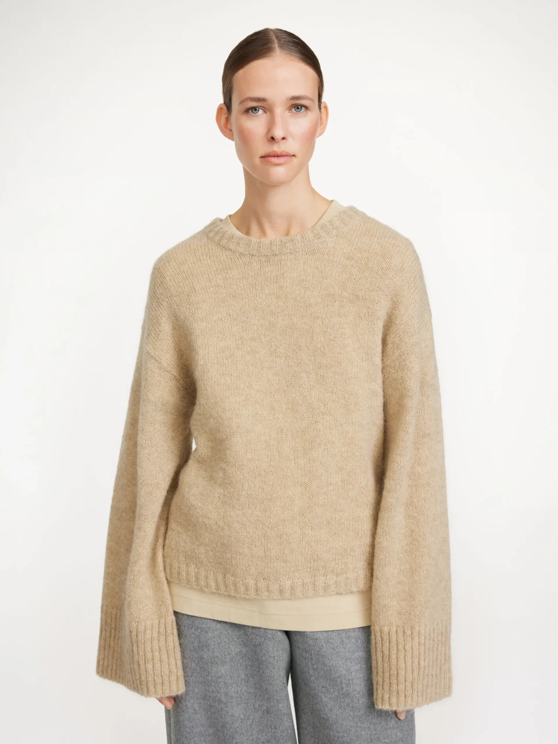 By Malene Birger Knitwear^Cierra Sweater Twill Beige
