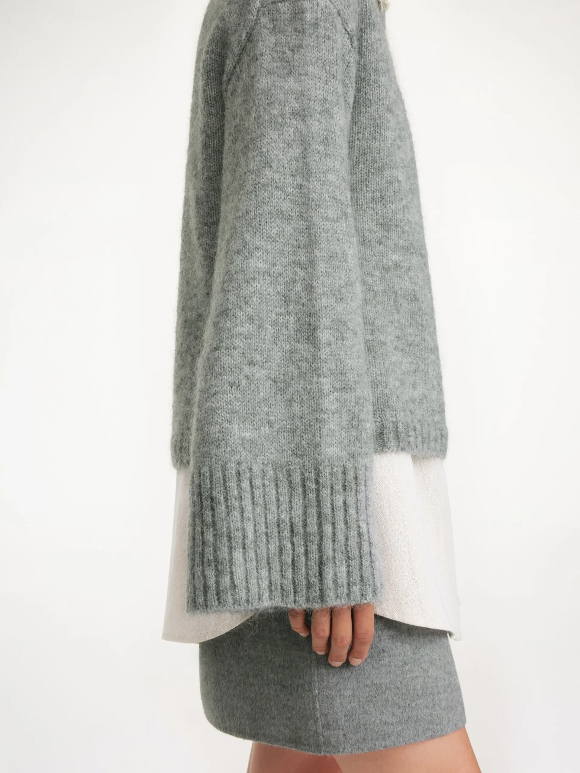 By Malene Birger Knitwear^Cierra Sweater Grey Melange