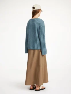 By Malene Birger Knitwear^Cimone Ribbed Sweater Cool Water