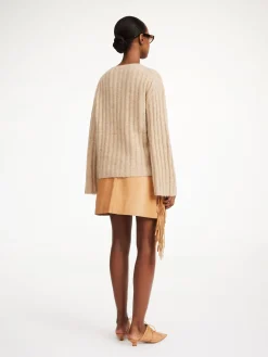 By Malene Birger Knitwear^Cimone Ribbed Sweater Twill Beige