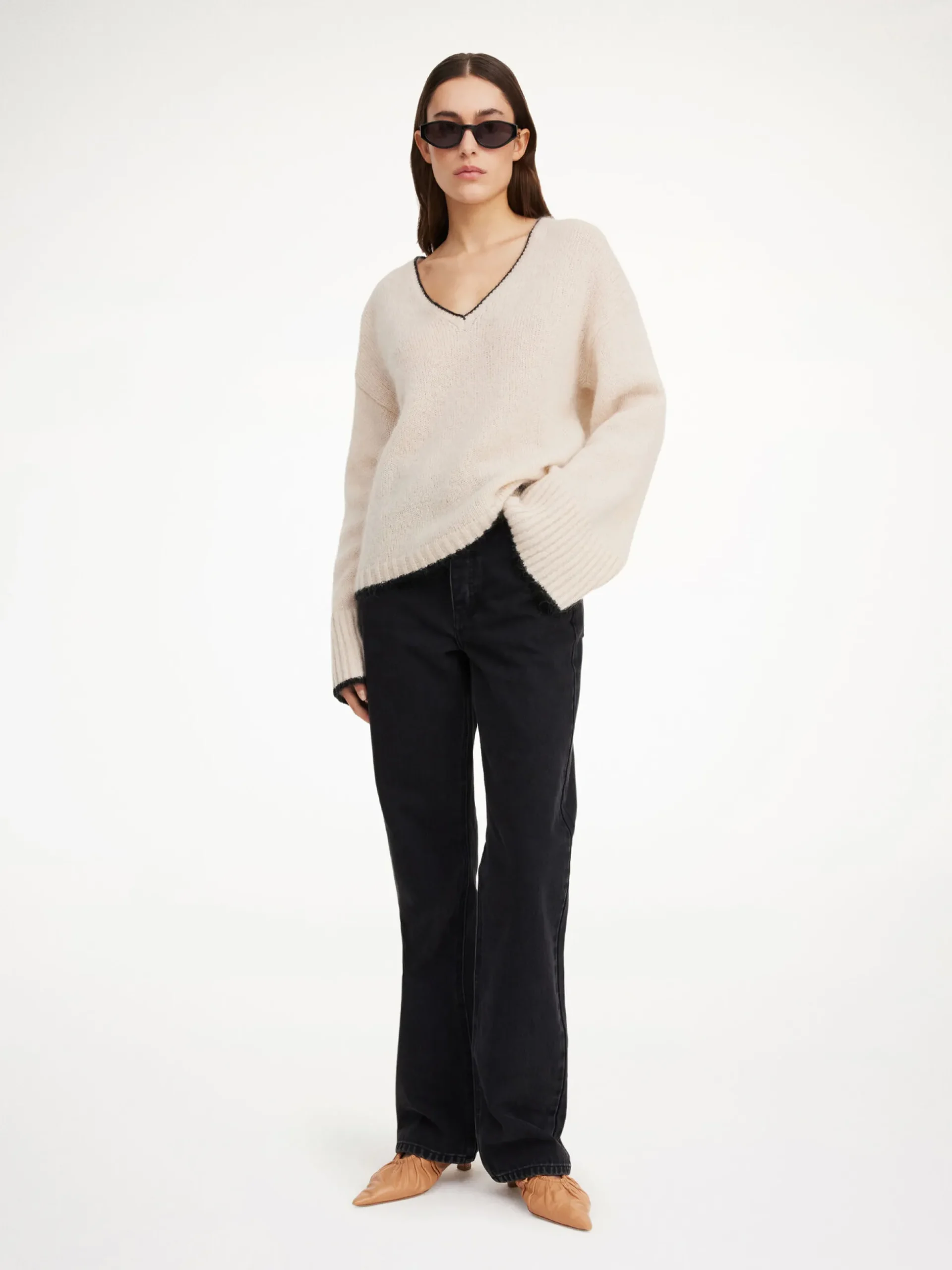 By Malene Birger Knitwear^Cimone Sweater Oyster Gray