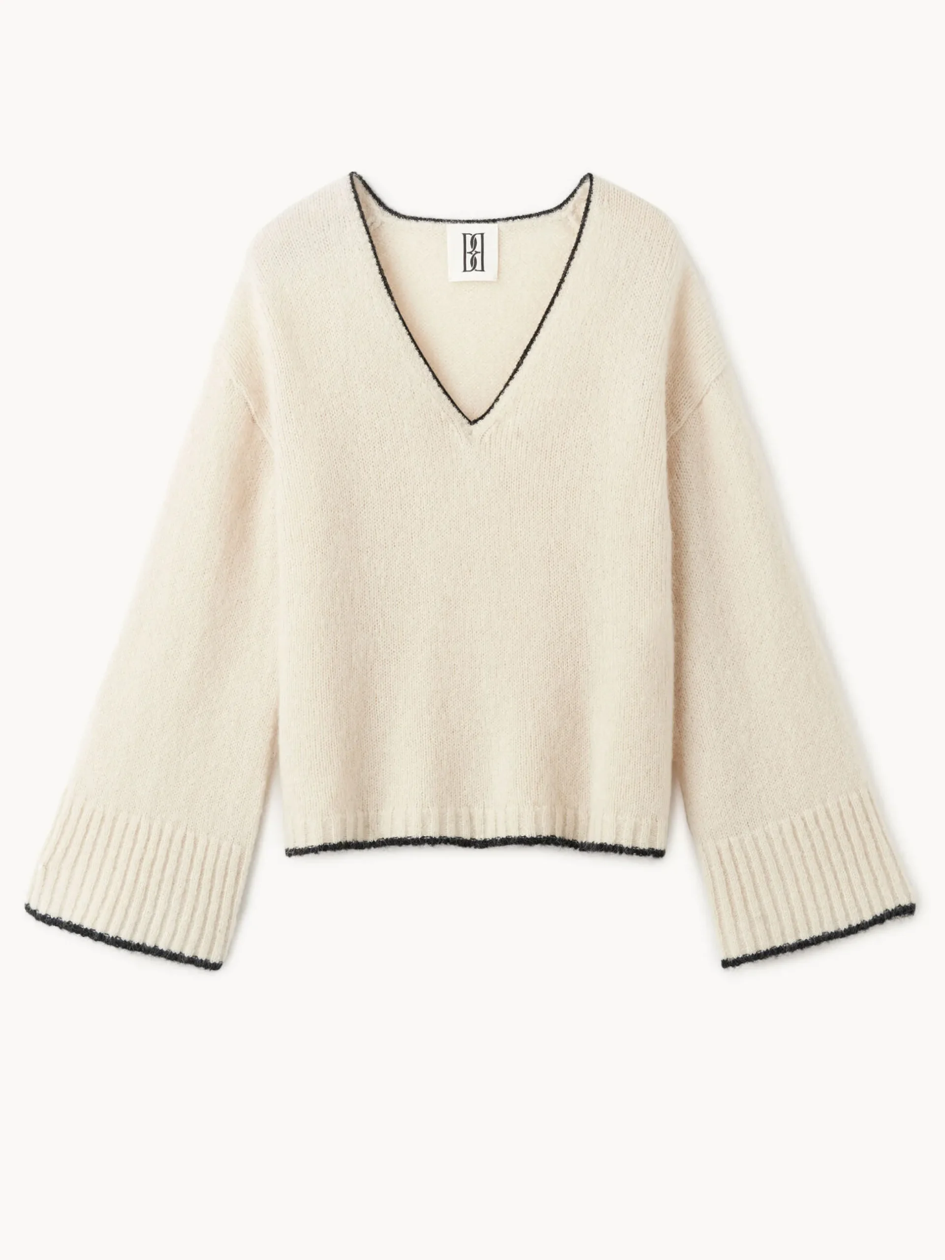 By Malene Birger Knitwear^Cimone Sweater Oyster Gray