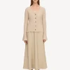 By Malene Birger Knitwear^Cirane Ribbed Cardigan Twill Beige