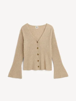 By Malene Birger Knitwear^Cirane Ribbed Cardigan Twill Beige