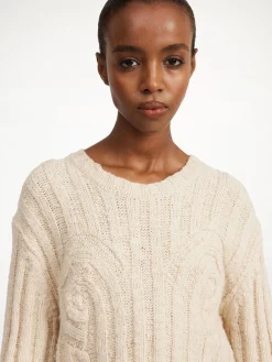 By Malene Birger Knitwear^Cirra Ribbed Sweater Oyster Gray
