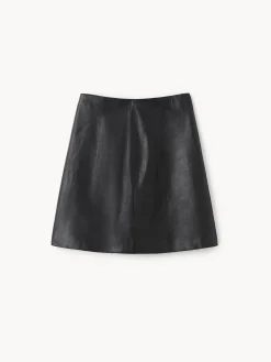 By Malene Birger Skirts^Coras Leather Mini Skirt Black