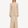 By Malene Birger Knitwear | Trousers^Crissy Wool Trousers Twill Beige