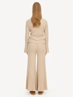 By Malene Birger Knitwear | Trousers^Crissy Wool Trousers Twill Beige