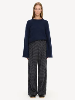By Malene Birger Trousers^Cymbaria Cotton Trousers Houndstooth