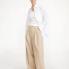 By Malene Birger Trousers^Cymbaria High-waisted Trousers Cinnamon Brown