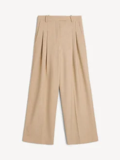 By Malene Birger Trousers^Cymbaria High-waisted Trousers Cinnamon Brown