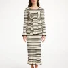 By Malene Birger Knitwear | Dresses^Damira Maxi Dress Black stripe