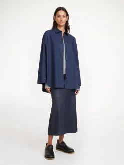 By Malene Birger Shirts & Blouses^Derris Organic Cotton Shirt Navy Blazer