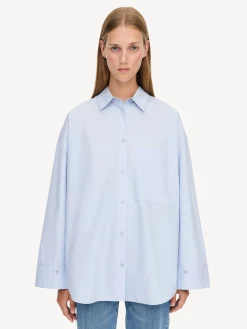 By Malene Birger Shirts & Blouses^Derris Organic Cotton Shirt Periwinkle Blue