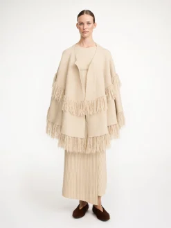 By Malene Birger Knitwear | Coats & Jackets^Dixi Wool Poncho Old Beige