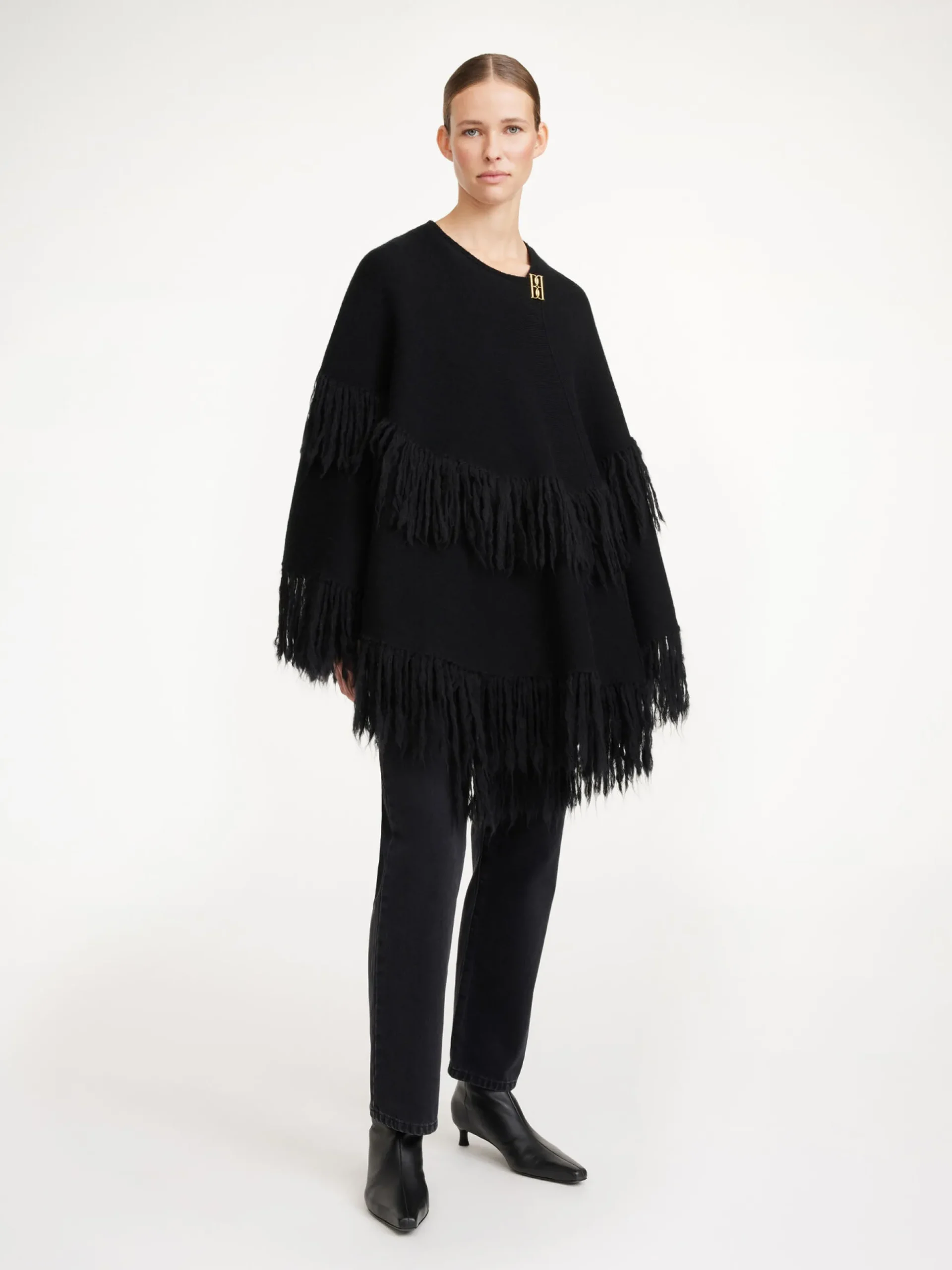 By Malene Birger Knitwear | Coats & Jackets^Dixi Wool Poncho Black