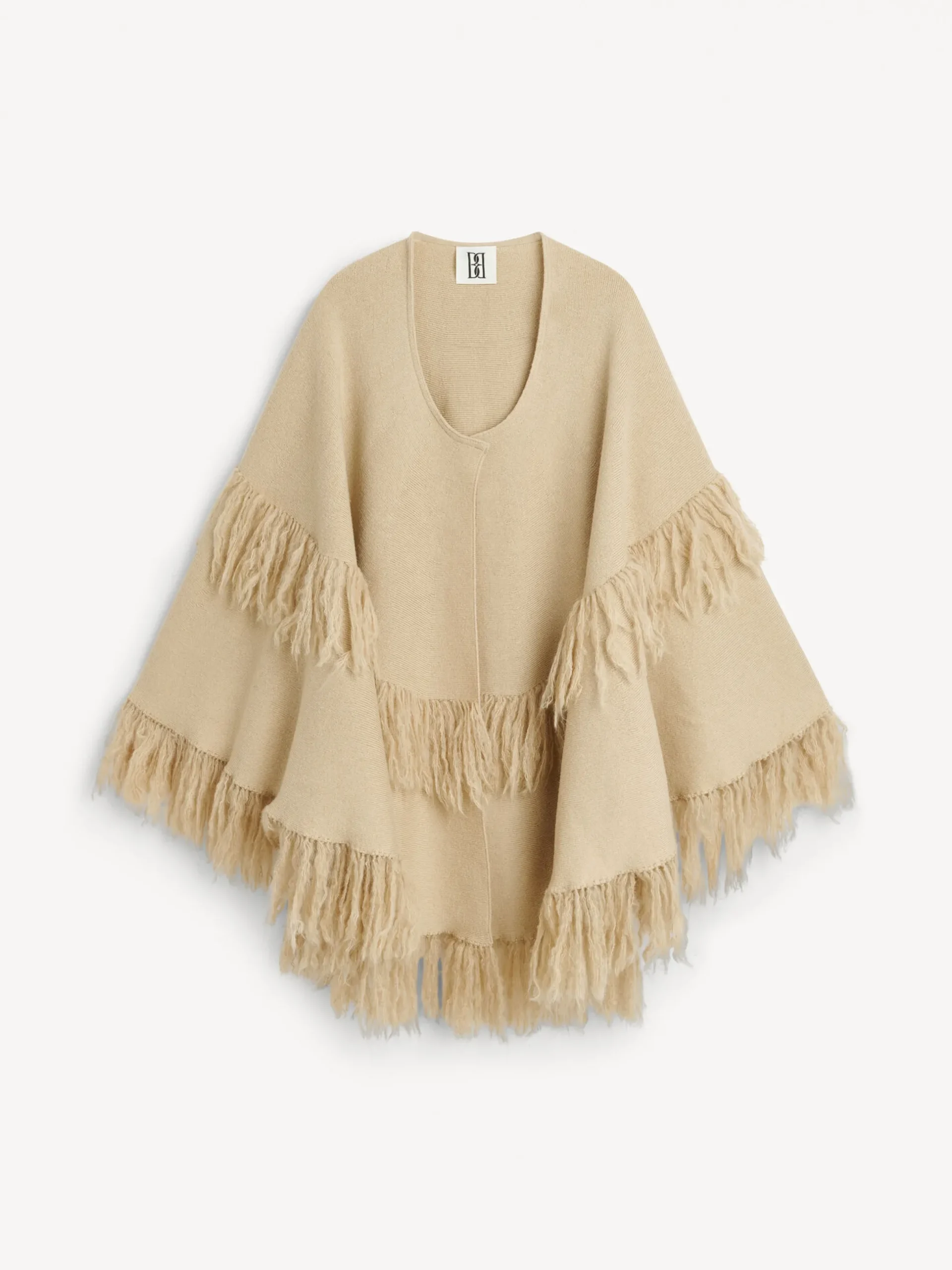 By Malene Birger Knitwear | Coats & Jackets^Dixi Wool Poncho Old Beige