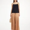 By Malene Birger Trousers^Dorite Wide-leg Trousers Tobacco Brown