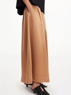 By Malene Birger Trousers^Dorite Wide-leg Trousers Tobacco Brown