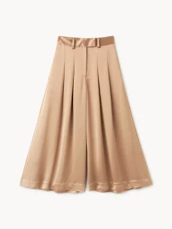 By Malene Birger Trousers^Dorite Wide-leg Trousers Tobacco Brown