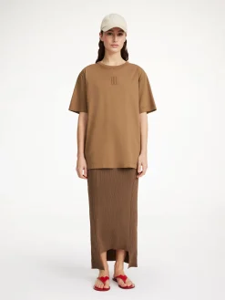By Malene Birger Tops^Fayeh Organic Cotton T-shirt Shitake