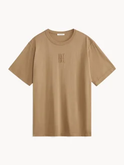 By Malene Birger Tops^Fayeh Organic Cotton T-shirt Shitake