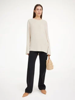 By Malene Birger Tops^Fayeh Oversized Longsleeve Oyster Gray