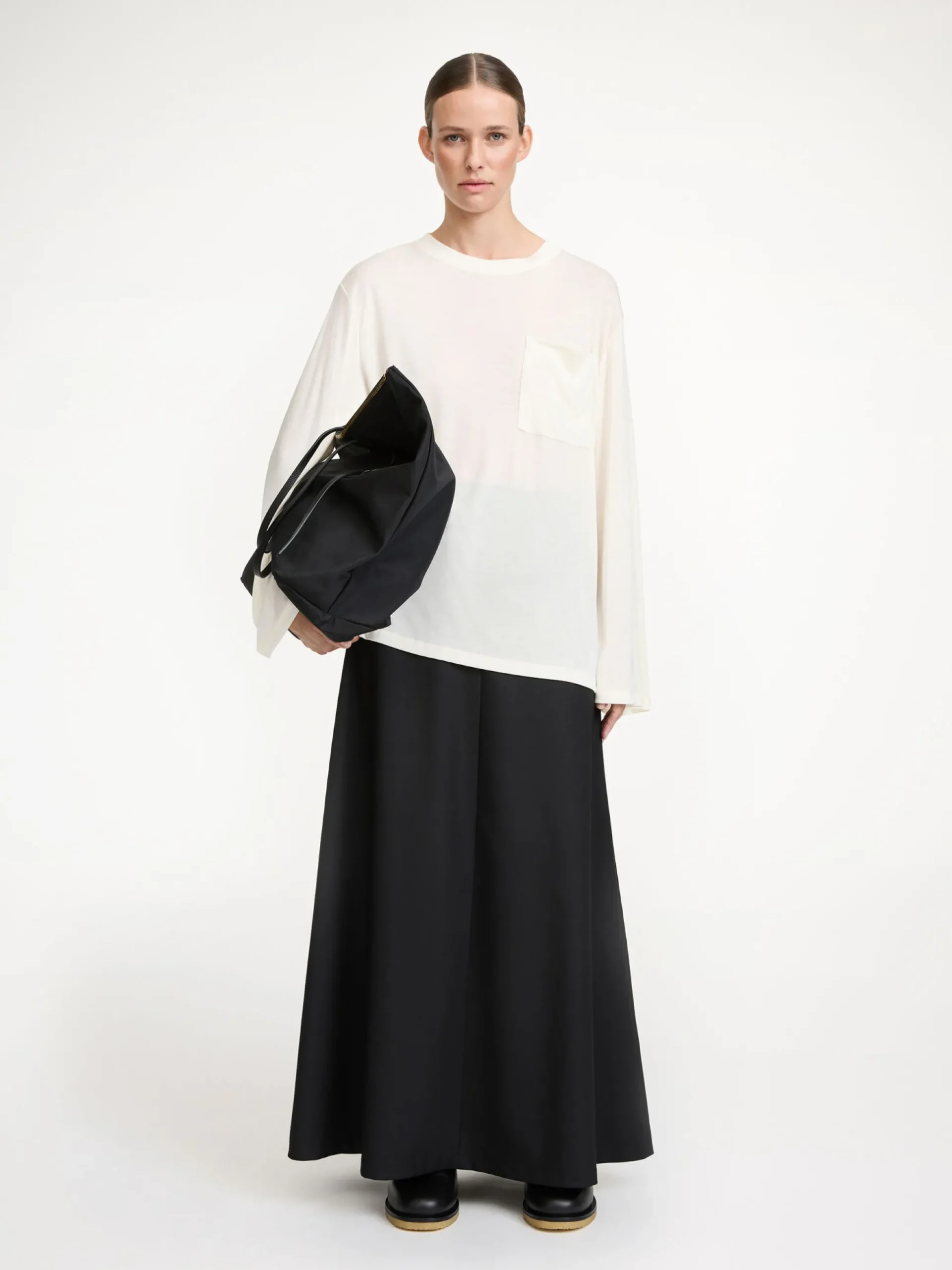 By Malene Birger Tops^Fayeh Oversized Longsleeve Soft White