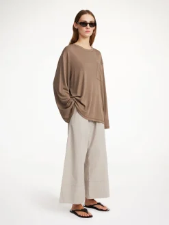 By Malene Birger Tops^Fayeh Oversized Longsleeve Shitake
