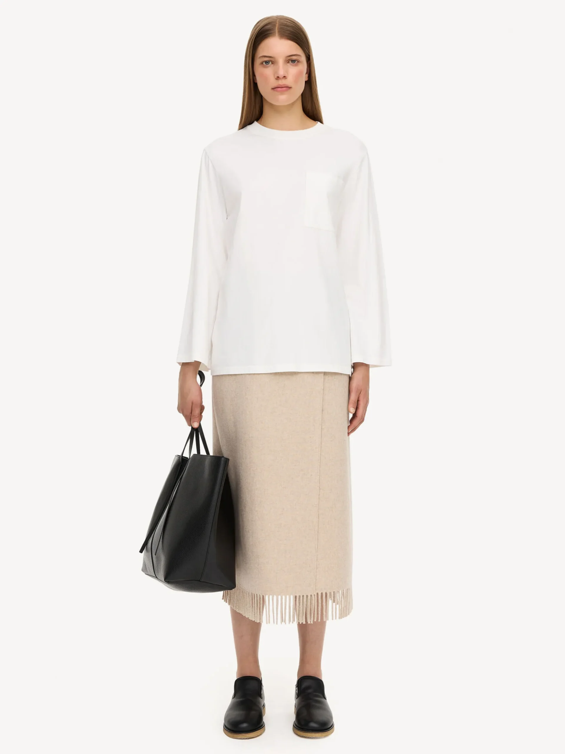 By Malene Birger Tops^Fayeh Oversized Longsleeve Soft White