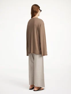 By Malene Birger Tops^Fayeh Oversized Longsleeve Shitake