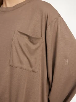 By Malene Birger Tops^Fayeh Oversized Longsleeve Shitake