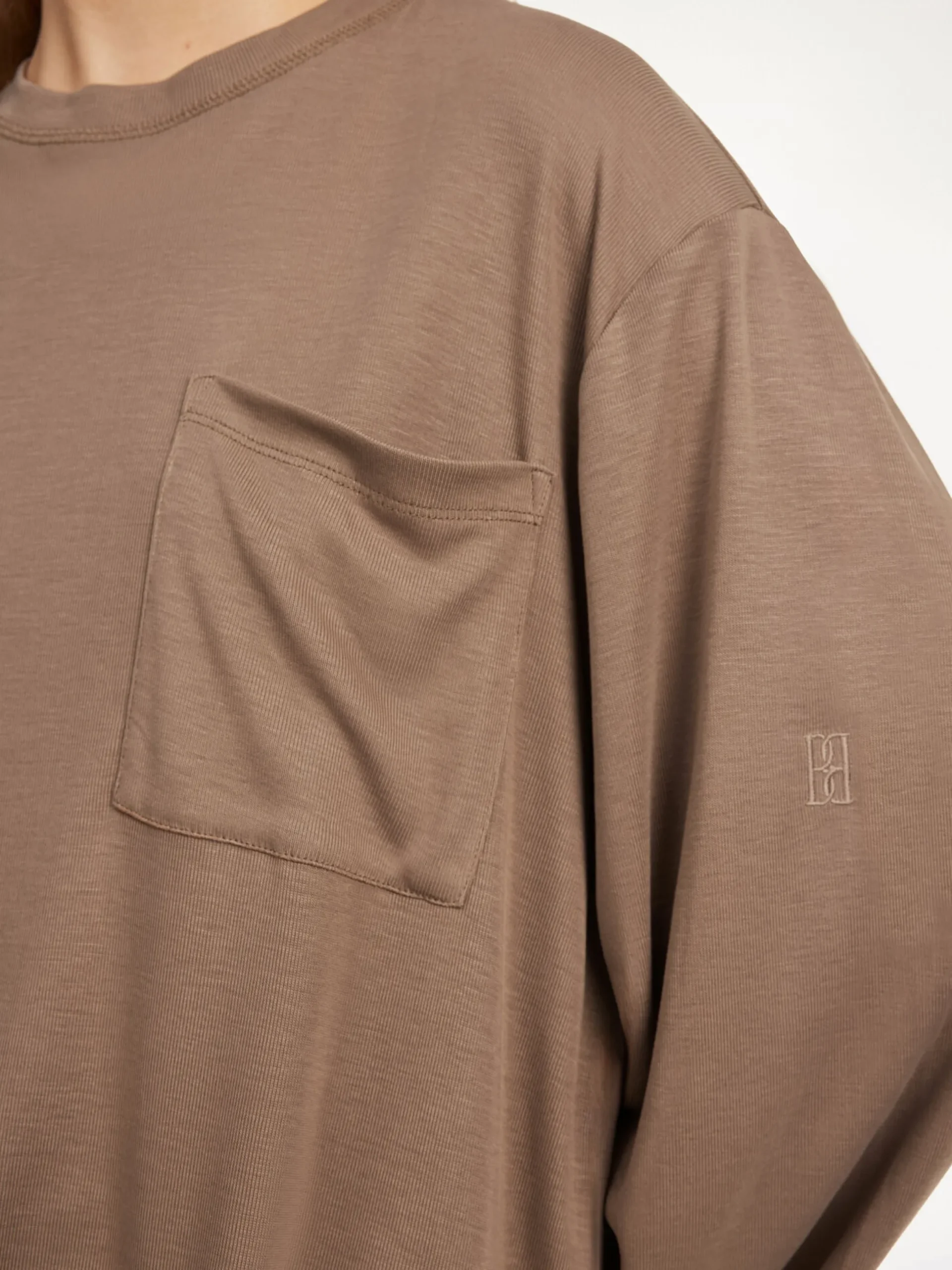 By Malene Birger Tops^Fayeh Oversized Longsleeve Shitake