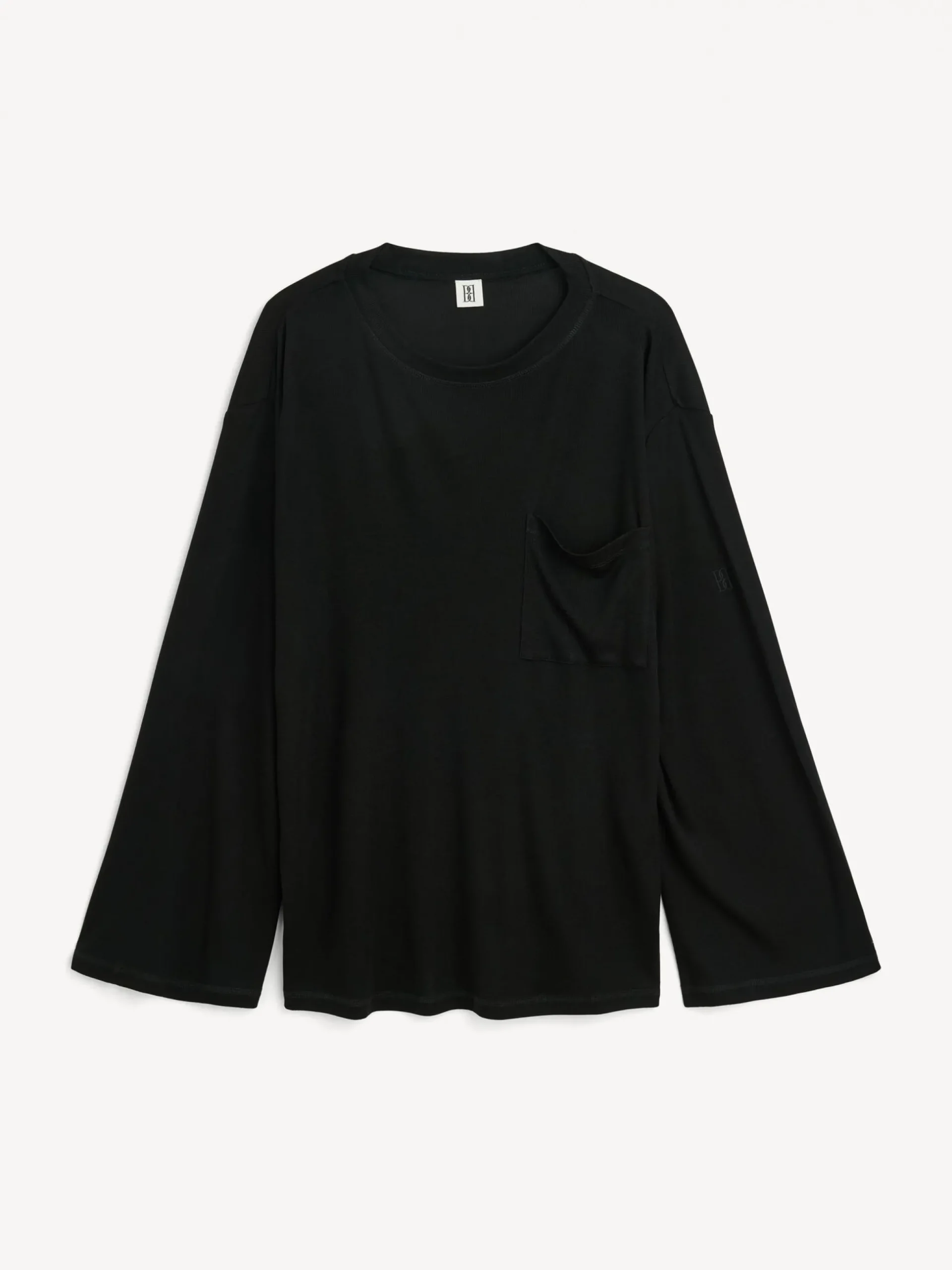 By Malene Birger Tops^Fayeh Oversized Longsleeve Black