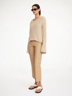 By Malene Birger Trousers^Florentina Leather Trousers Sand Beige