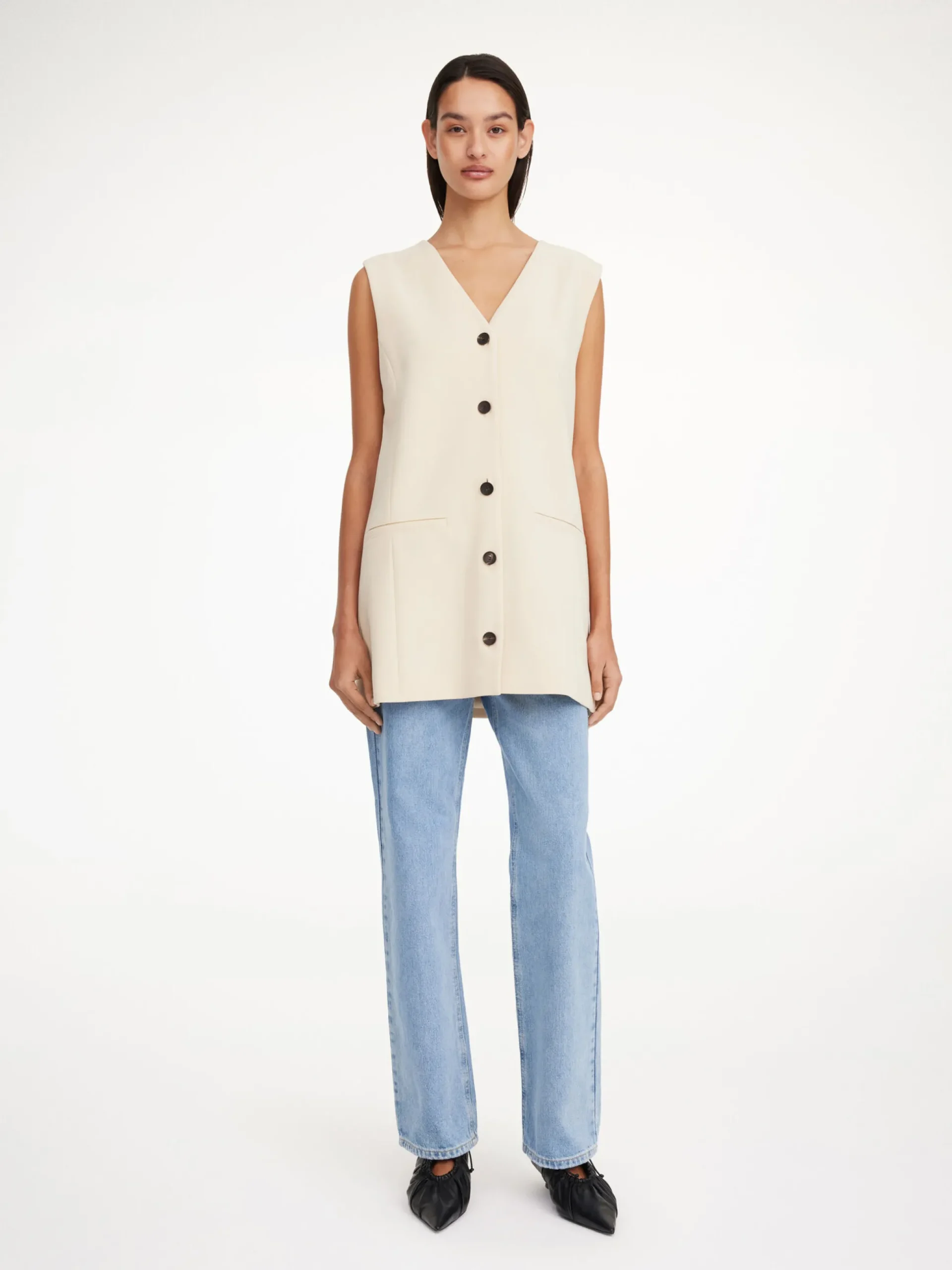 By Malene Birger Blazers^Francinne Waistcoat Wood