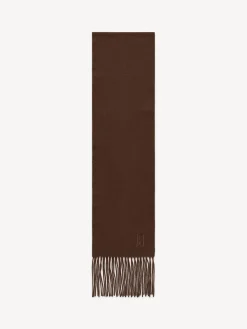 By Malene Birger Scarves^Fringos Wool Scarf Warm brown