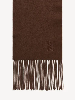 By Malene Birger Scarves^Fringos Wool Scarf Warm brown